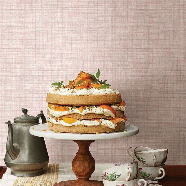 mendocino-rose-rose-linen-wallpaper-york-wallcoverings-2821-24272 - York Wallcoverings Papel pintado