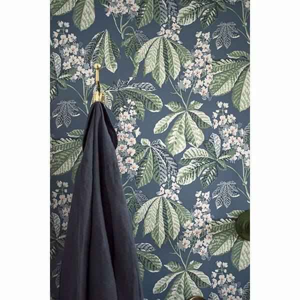 Chestnut Slate Floral Wallpaper - York Wallcoverings - 2827-7201 - York Wallcoverings Wallpaper