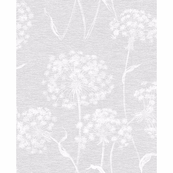 Garvey Light Grey Dandelion Wallpaper - York Wallcoverings - 2814-24575 - York Wallcoverings Wallpaper