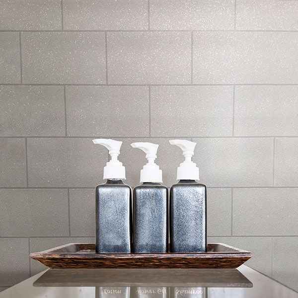 Neale White Subway Tile Wallpaper - York Wallcoverings - 2814-M1054 - York Wallcoverings Wallpaper
