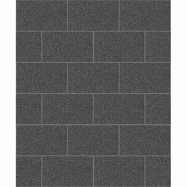Neale Black Subway Tile Wallpaper - York Wallcoverings - 2814-M1055 - York Wallcoverings Wallpaper