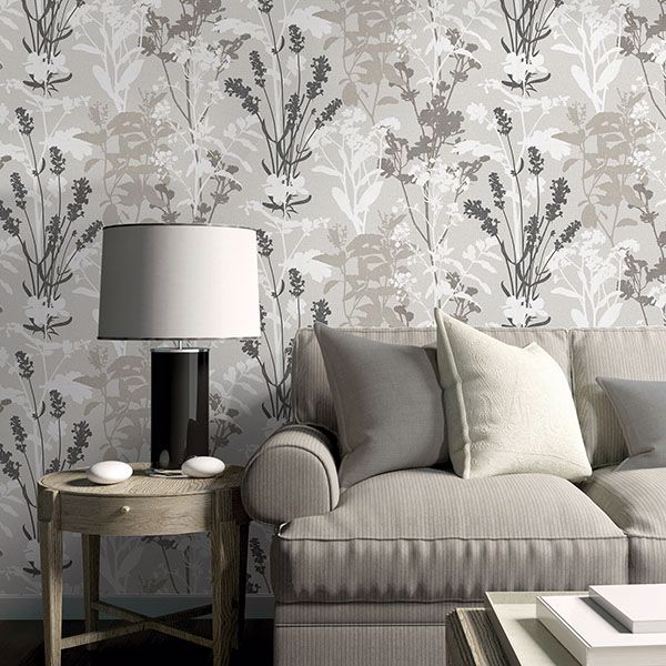 desdemona-multicolor-floral-silhouettes-wallpaper-york-wallcoverings-2836-24571 - York Wallcoverings Wallpaper
