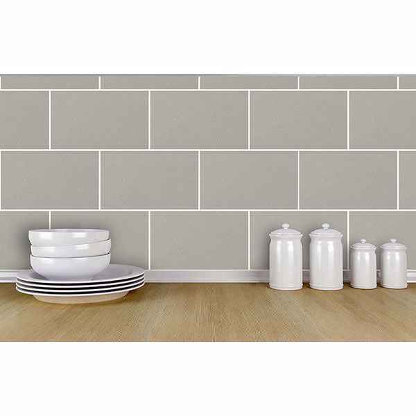 Angelo Grey Subway Tile Wallpaper - York Wallcoverings - 2836-M1123 - York Wallcoverings Wallpaper