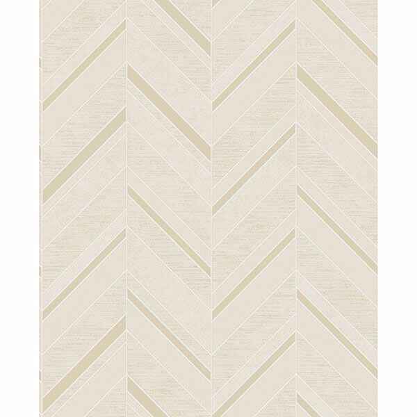 Punta Mita Cream Chevron Wallpaper - York Wallcoverings - 2835-42417