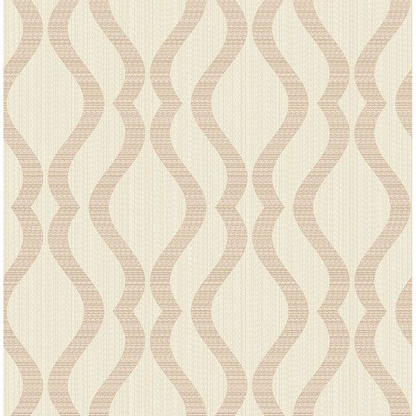 yves-rose-gold-ogee-wallpaper-york-wallcoverings-2834-25065 - York Wallcoverings Wallpaper