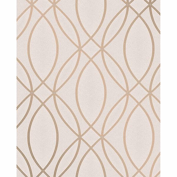 lisandro-rose-gold-geometric-lattice-wallpaper-york-wallcoverings-2834-42345 - York Wallcoverings Wallpaper