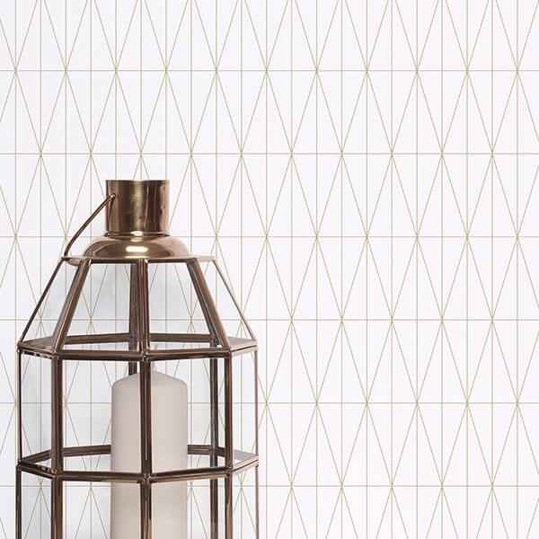 Tofta Off-white Geometric Wallpaper - York Wallcoverings - 2889-25212 - York Wallcoverings Wallpaper