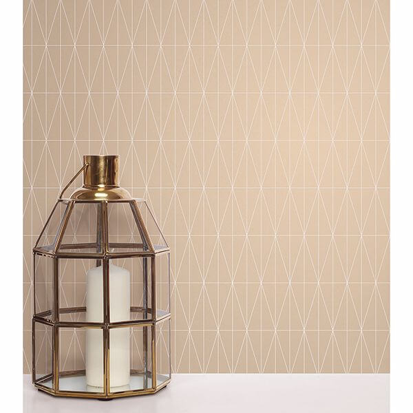 tofta-beige-geometric-wallpaper-york-wallcoverings-2889-25214 - York Wallcoverings Wallpaper