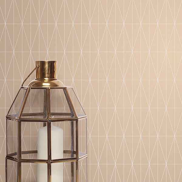 Tofta Beige Geometric Wallpaper - York Wallcoverings - 2889-25214 - York Wallcoverings Wallpaper
