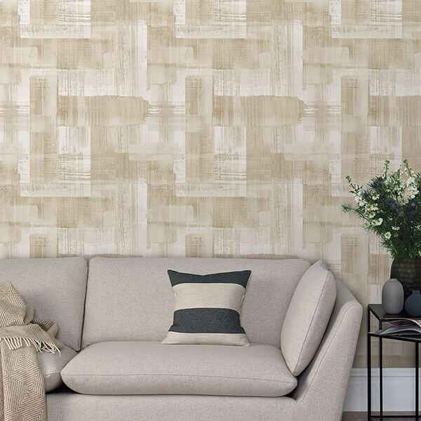 Trosa Beige Brushstroke Wallpaper - York Wallcoverings - 2889-25229 - York Wallcoverings Wallpaper