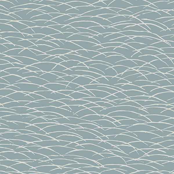 Hono Blue Abstract Wave Wallpaper - York Wallcoverings - 2889-25242