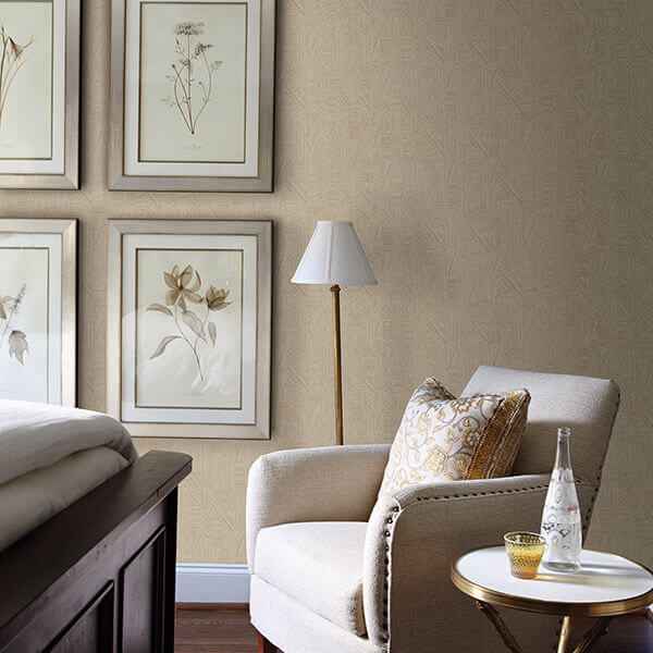 Kensho Beige Parquet Wood Wallpaper - York Wallcoverings - 2830-2756 - York Wallcoverings Wallpaper