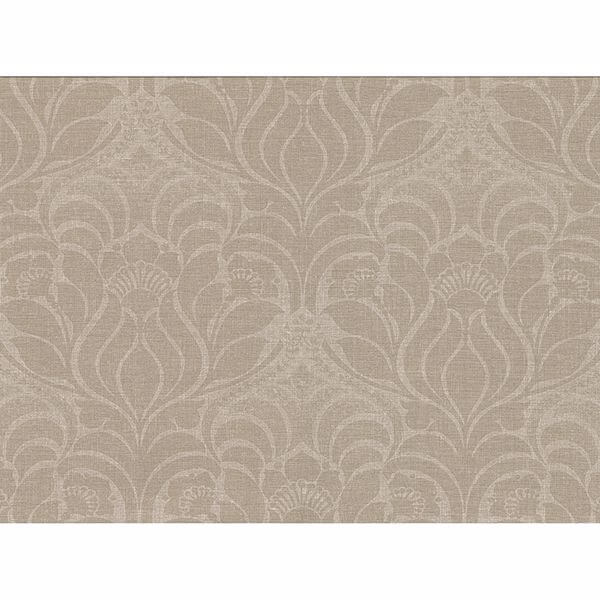sandor-light-brown-damask-wallpaper-york-wallcoverings-2830-2775 - York Wallcoverings Papel pintado