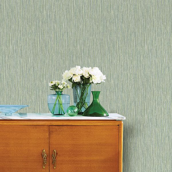 raffia-thames-green-faux-grasscloth-wallpaper-york-wallcoverings-2901-25421 - York Wallcoverings Wallpaper