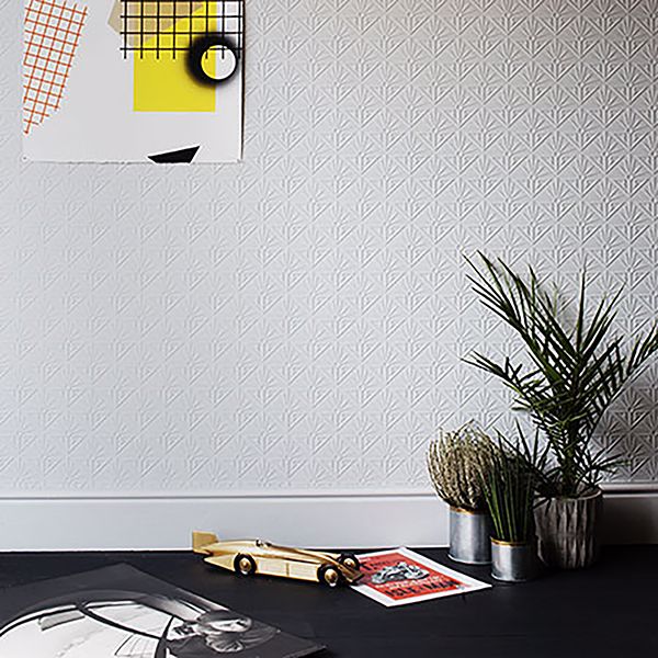 deco-paradiso-white-luxury-vinyl-paintable-wallpaper-york-wallcoverings-rd576 - York Wallcoverings Wallpaper