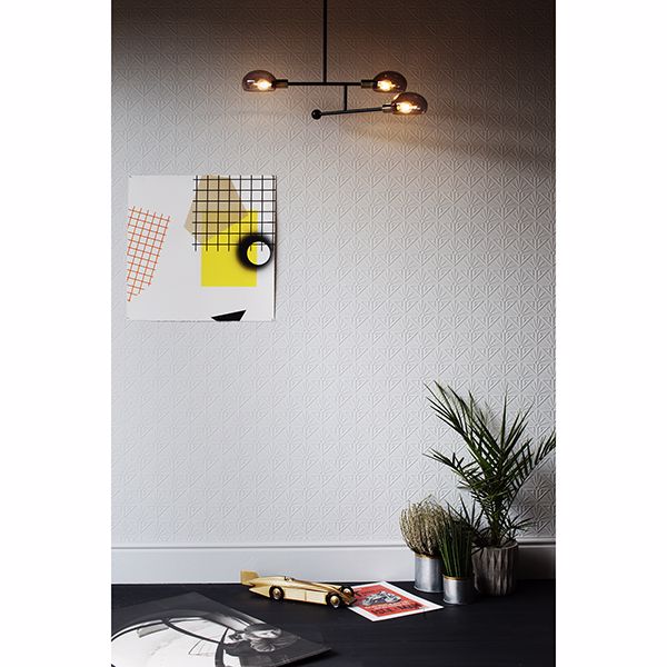 deco-paradiso-white-luxury-vinyl-paintable-wallpaper-york-wallcoverings-rd576 - York Wallcoverings Wallpaper