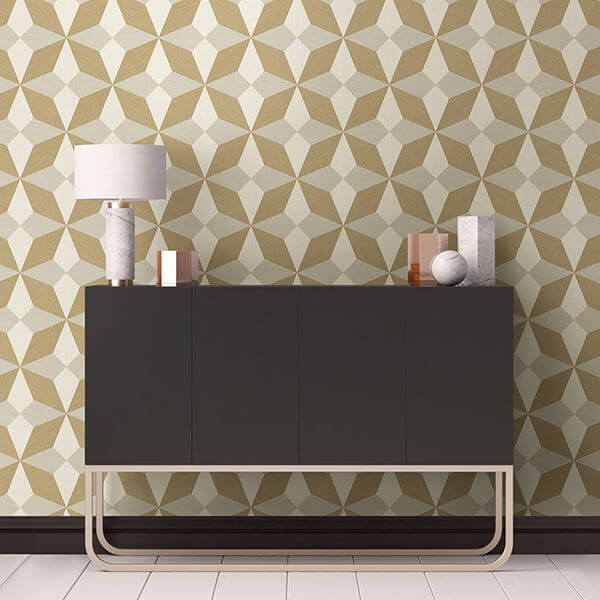 valiant-beige-faux-grasscloth-geometric-wallpaper-york-wallcoverings-2908-25302 - York Wallcoverings Wallpaper
