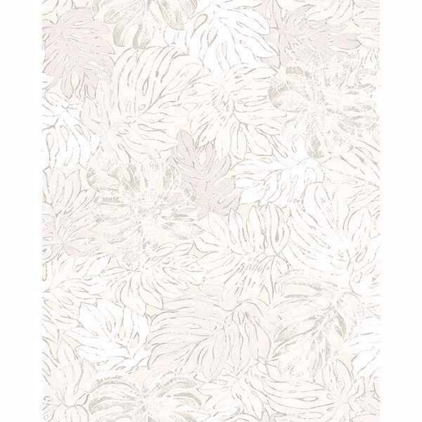 Cedar White Botanical Wallpaper - York Wallcoverings - MG30432