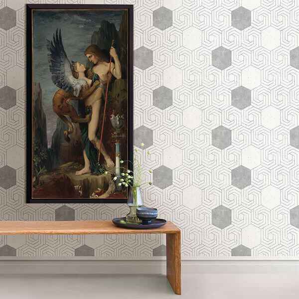 Momentum Off White Geometric Wallpaper - York Wallcoverings - 2902-25555 - York Wallcoverings Wallpaper
