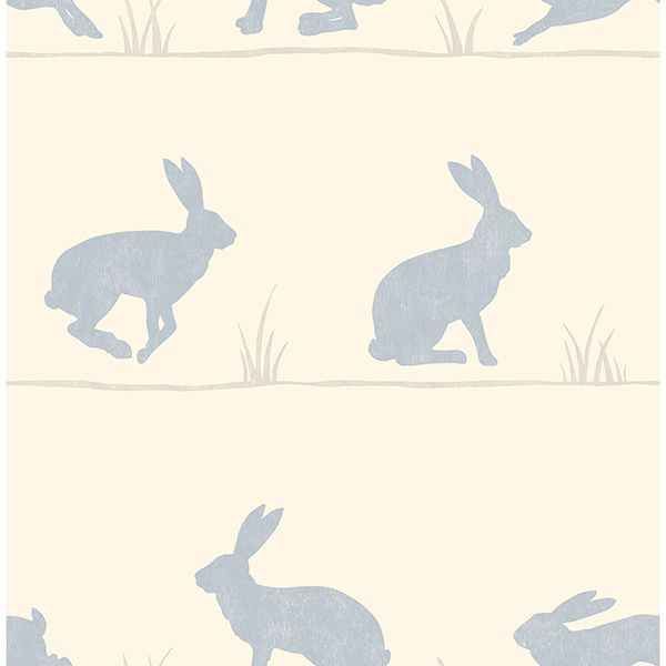 Nell Beige Rabbit Wallpaper - York Wallcoverings - 2900-41266
