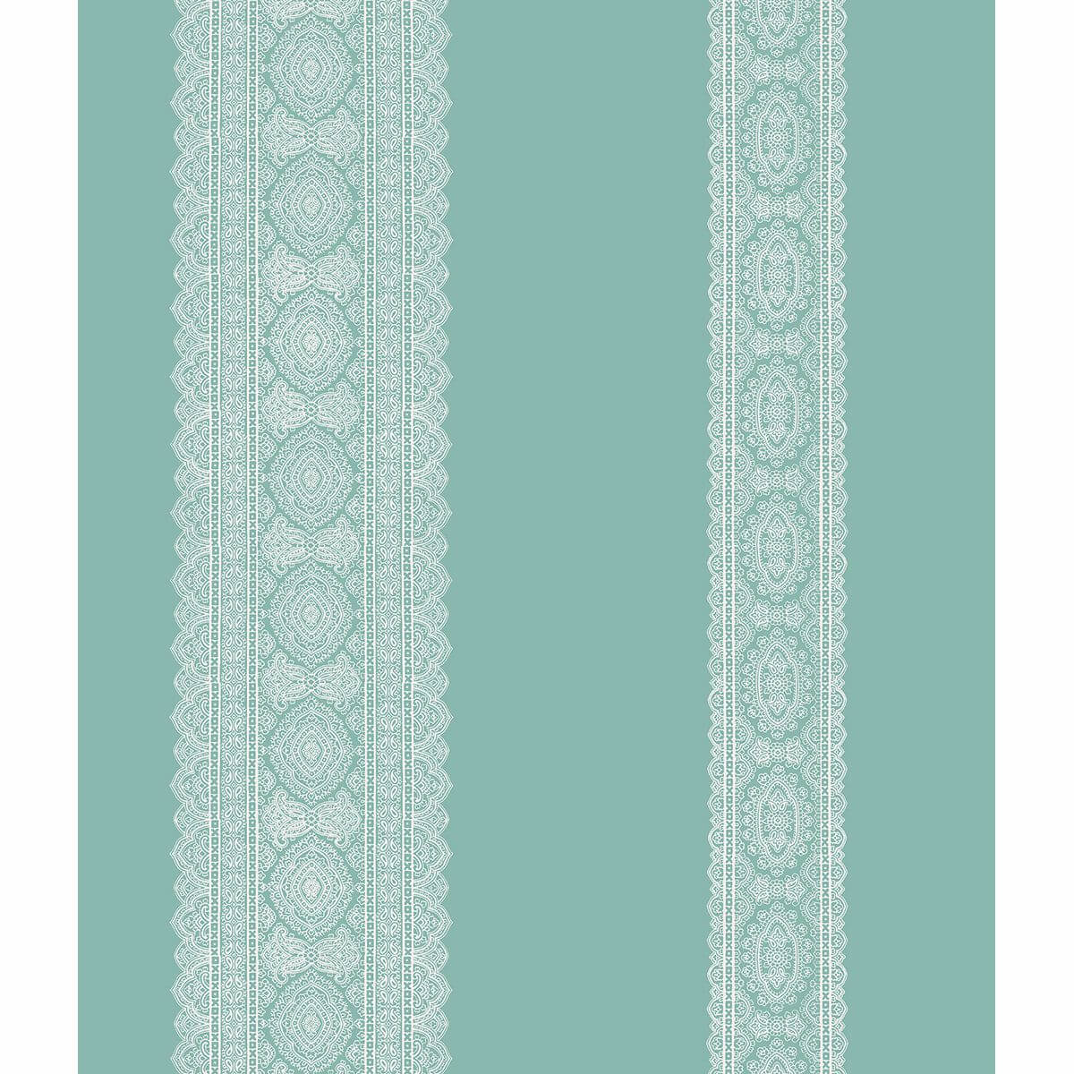 brynn-turquoise-paisley-stripe-wallpaper-york-wallcoverings-1014-001834 - York Wallcoverings Papel pintado