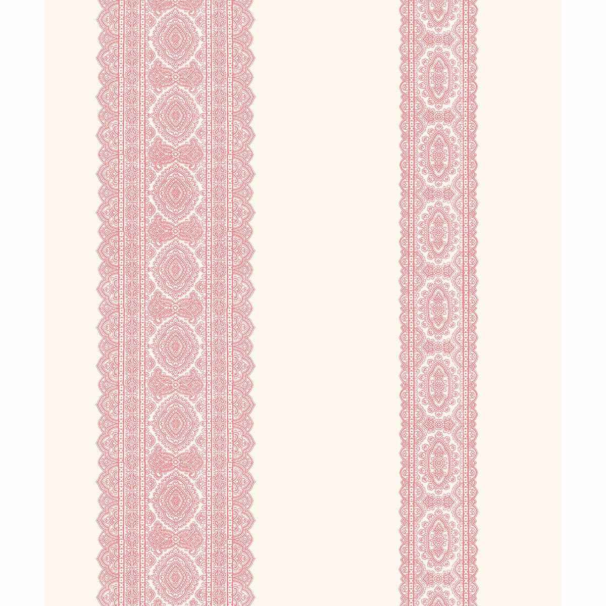 Brynn Pink Paisley Stripe Wallpaper - York Wallcoverings - 1014-001831 - York Wallcoverings Wallpaper