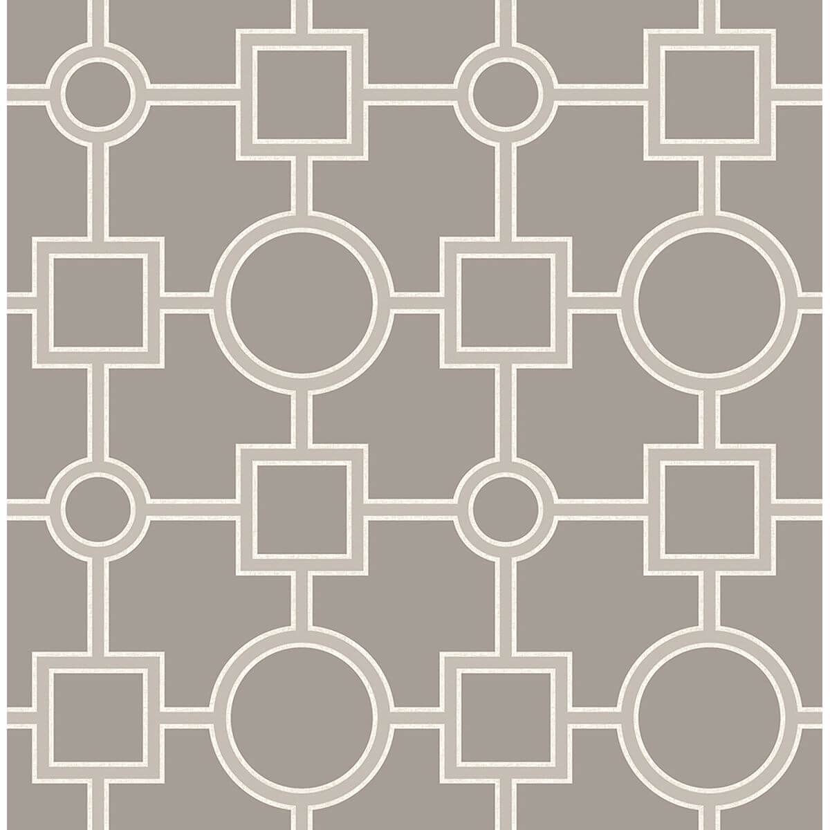 matrix-taupe-geometric-wallpaper-york-wallcoverings-2625-21810 - York Wallcoverings Papel pintado