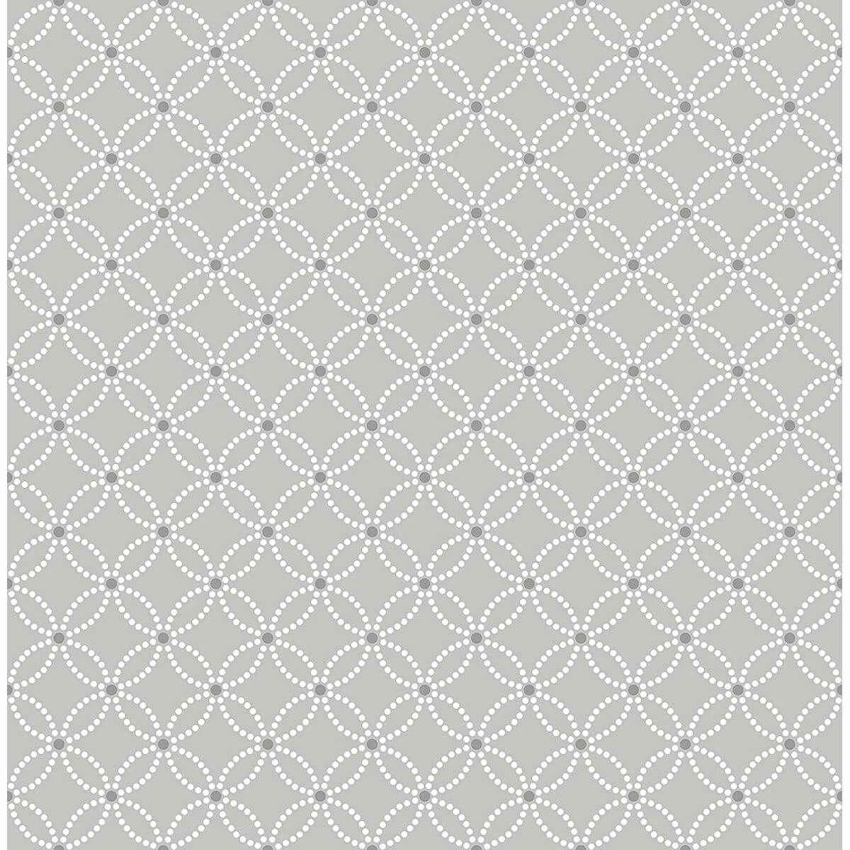 Kinetic Grey Geometric Floral Wallpaper - York Wallcoverings - 2625-21843