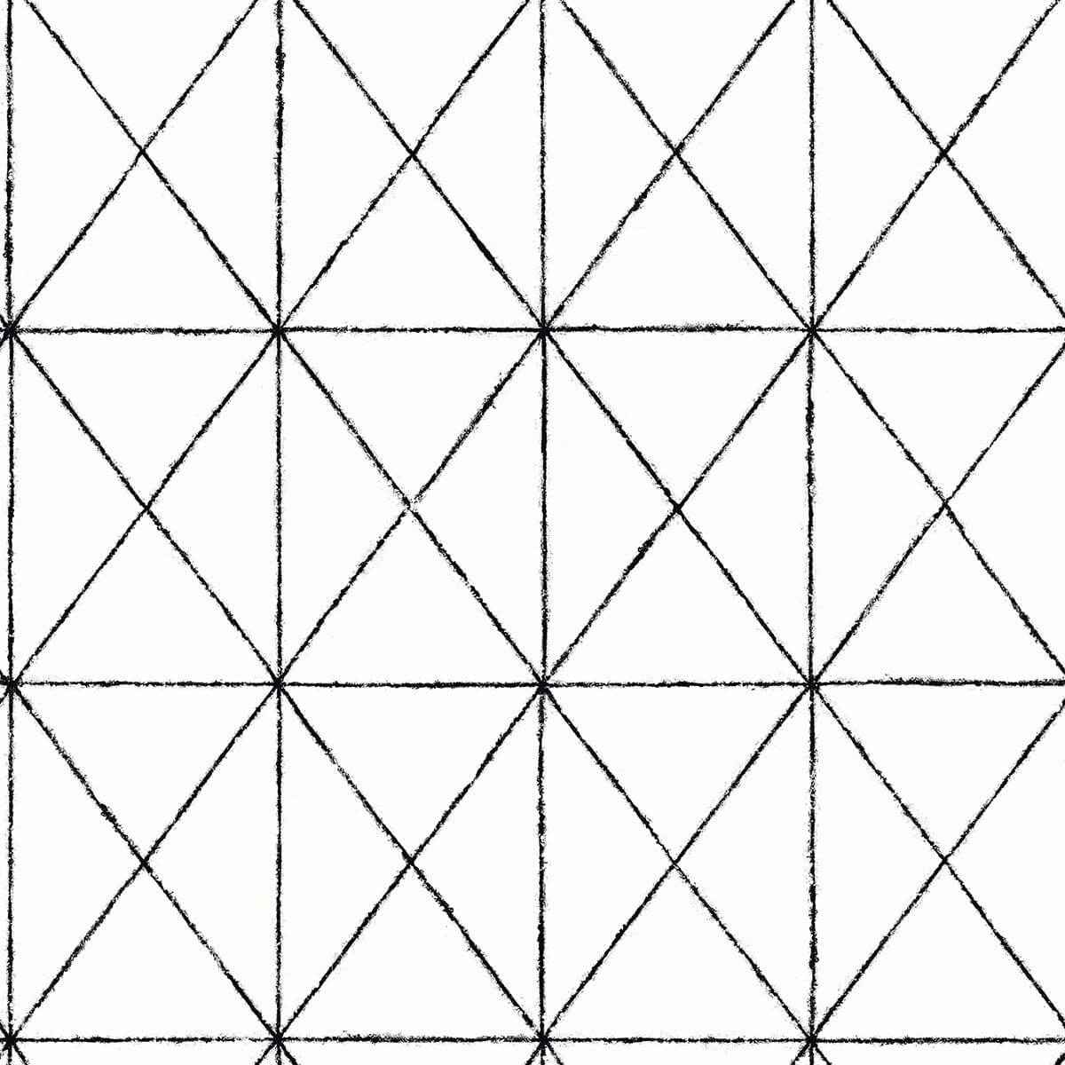 Intersection Black Geometric Wallpaper - York Wallcoverings - 2697-78003 - York Wallcoverings Wallpaper