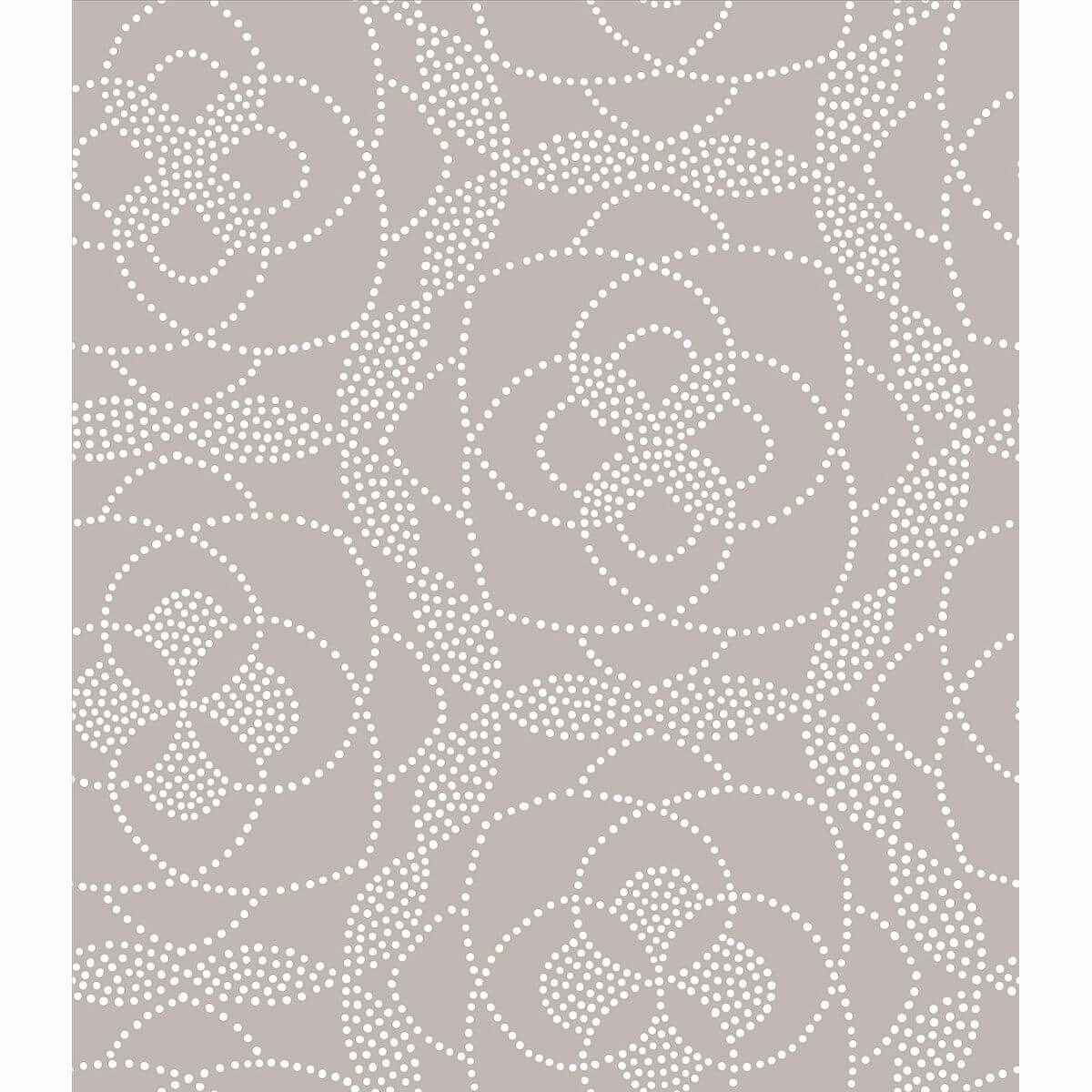 Cosmos Light Grey Dot Wallpaper - York Wallcoverings - 2697-22638