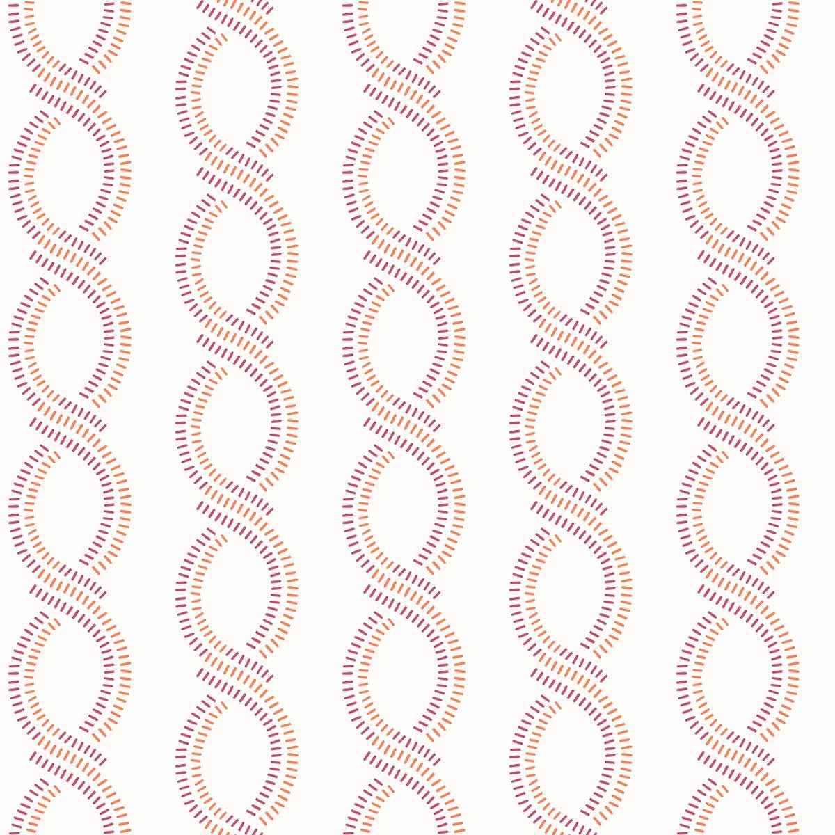 Helix Pink Stripe Wallpaper - York Wallcoverings - 2697-78063 - York Wallcoverings Wallpaper