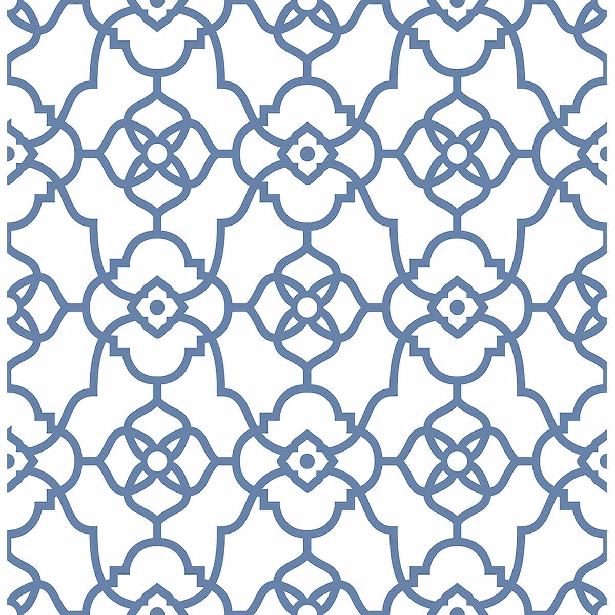 atrium-blue-trellis-wallpaper-york-wallcoverings-2702-22718 - York Wallcoverings Wallpaper