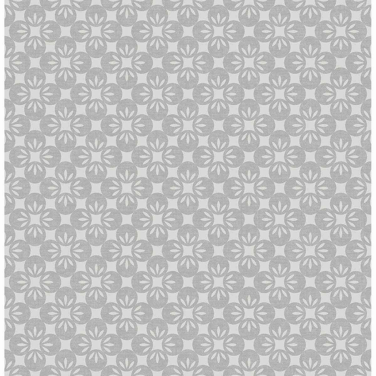 Orbit Grey Floral Wallpaper - York Wallcoverings - 2716-23830 - York Wallcoverings Wallpaper