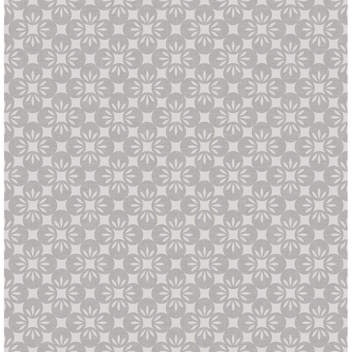orbit-grey-floral-wallpaper-york-wallcoverings-2716-23830 - York Wallcoverings Papel pintado