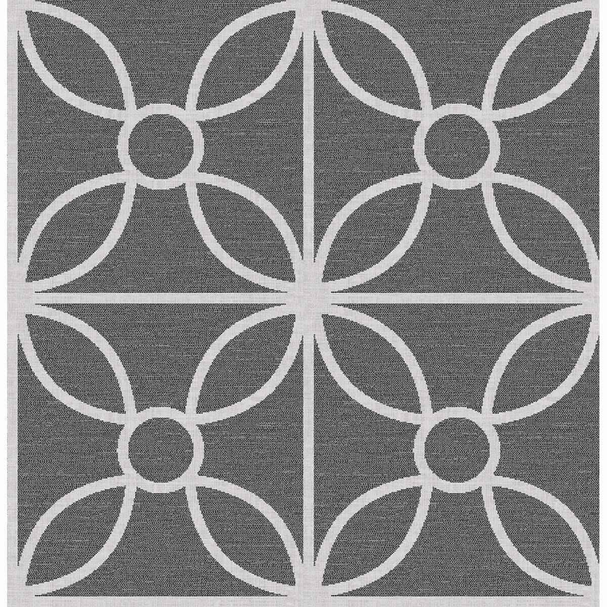 Savvy Black Geometric Wallpaper - York Wallcoverings - 2716-23859