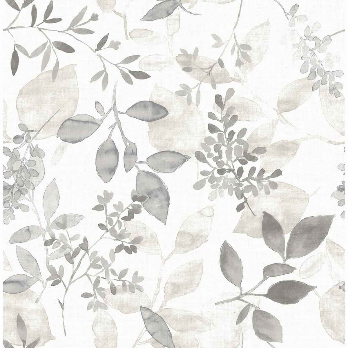 Gossamer Grey Botanical Wallpaper - York Wallcoverings - 2716-23867