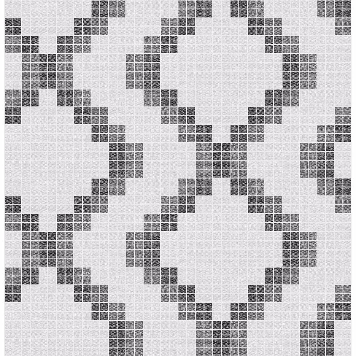 mosaic-black-grid-wallpaper-york-wallcoverings-2716-23864 - York Wallcoverings Wallpaper