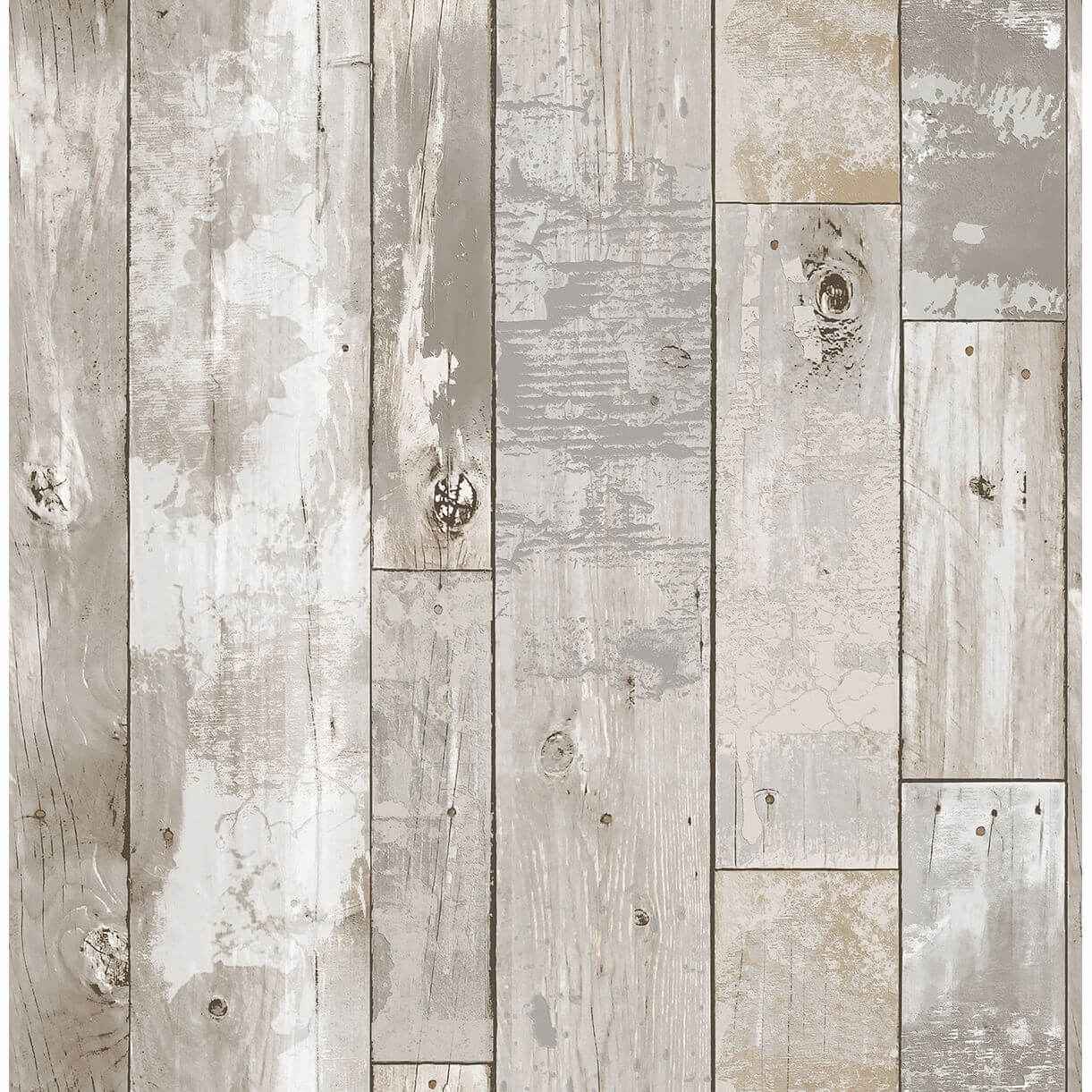 Deena Grey Distressed Wood Wallpaper - York Wallcoverings - 2540-24054 - York Wallcoverings Wallpaper
