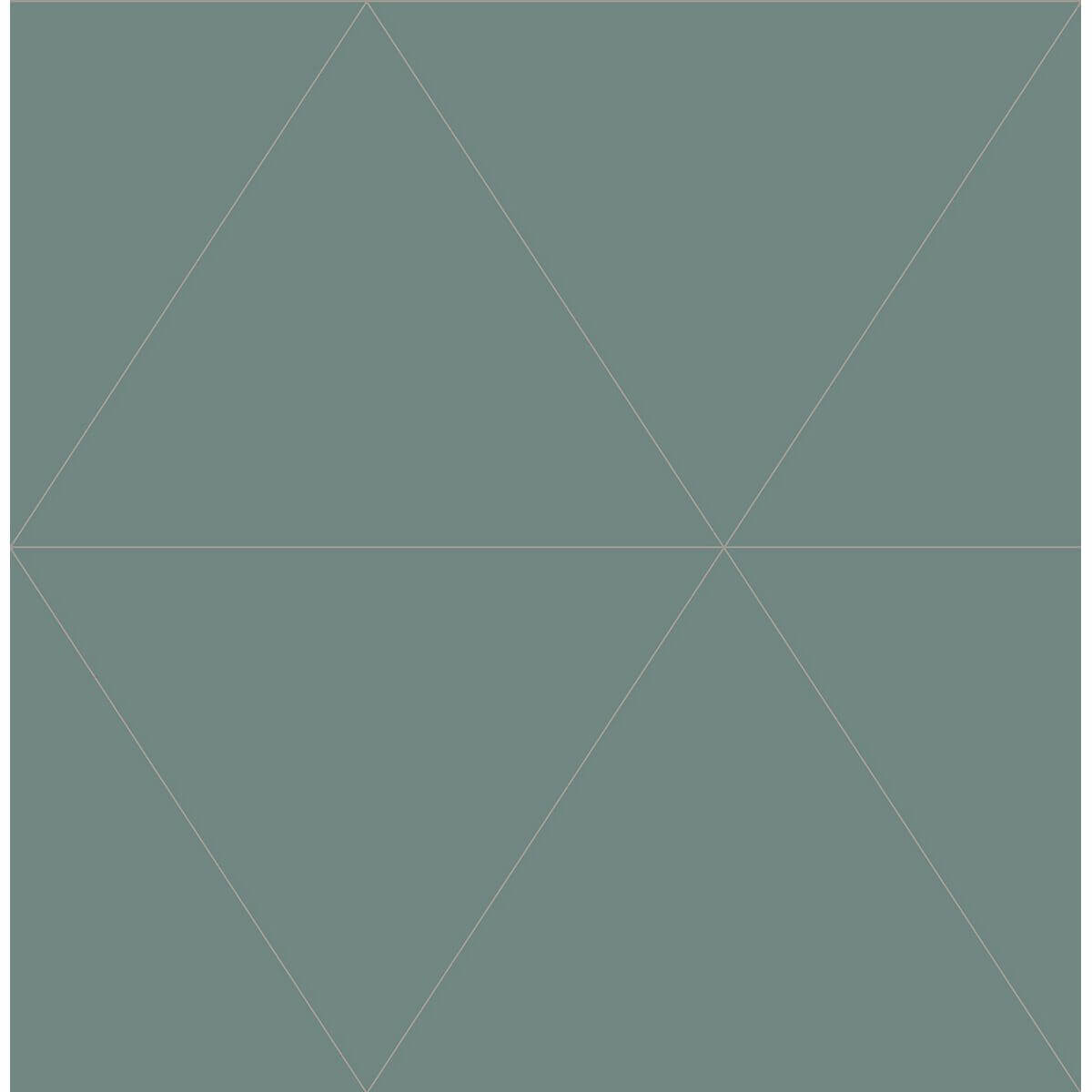 twilight-green-geometric-wallpaper-york-wallcoverings-2763-24225 - York Wallcoverings Papel pintado