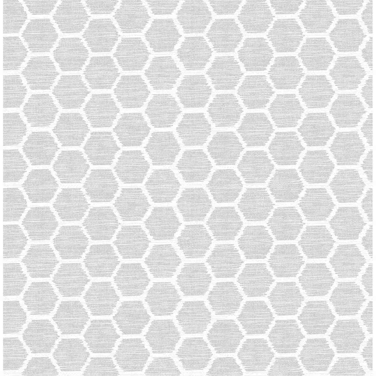 Aura Grey Honeycomb Wallpaper - York Wallcoverings - 2793-24712