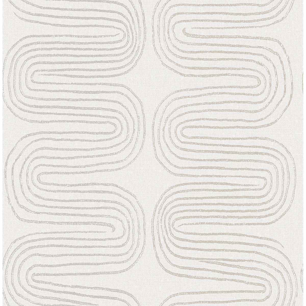 Zephyr Grey Abstract Stripe Wallpaper - York Wallcoverings - 2793-24742