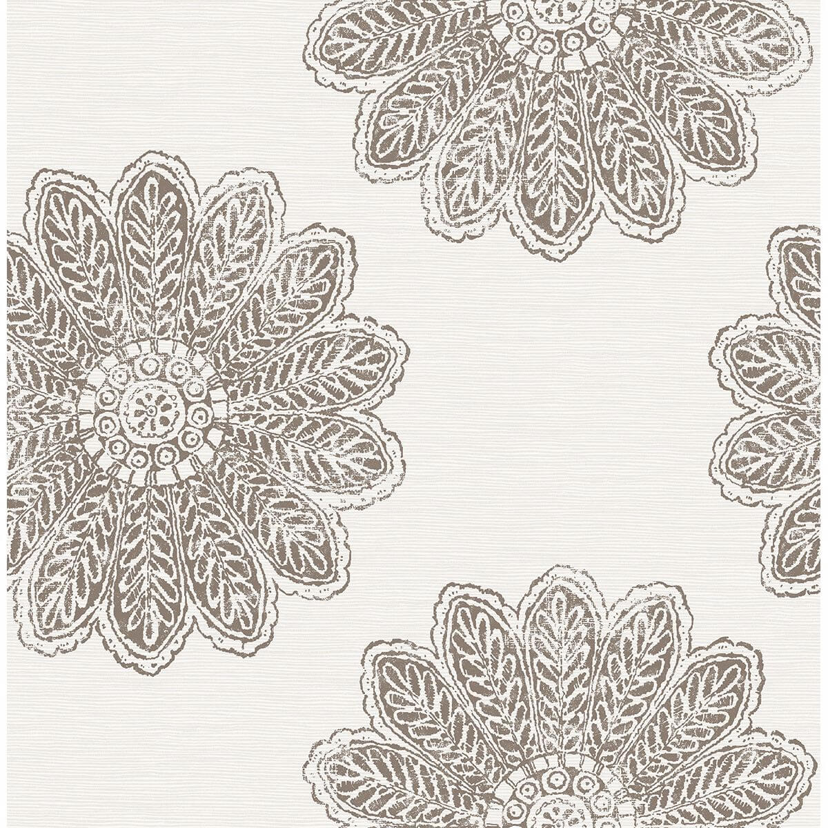 sol-espresso-medallion-wallpaper-york-wallcoverings-2793-24748 - York Wallcoverings Papel pintado