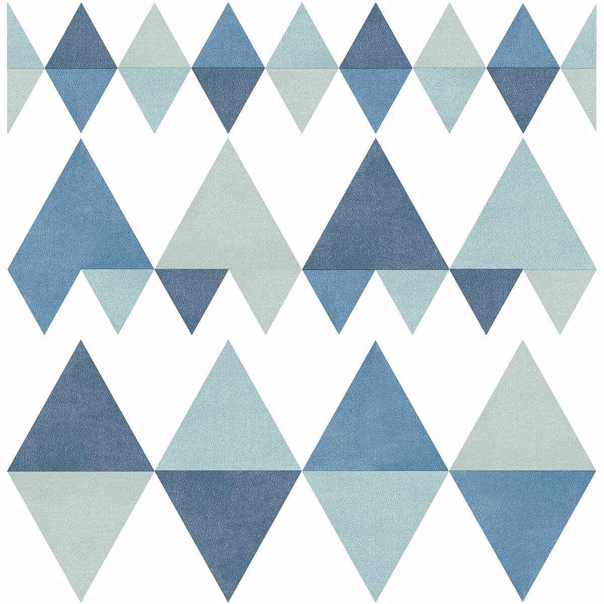 Trilogy Blue Geometric Wallpaper - York Wallcoverings - 2821-25129