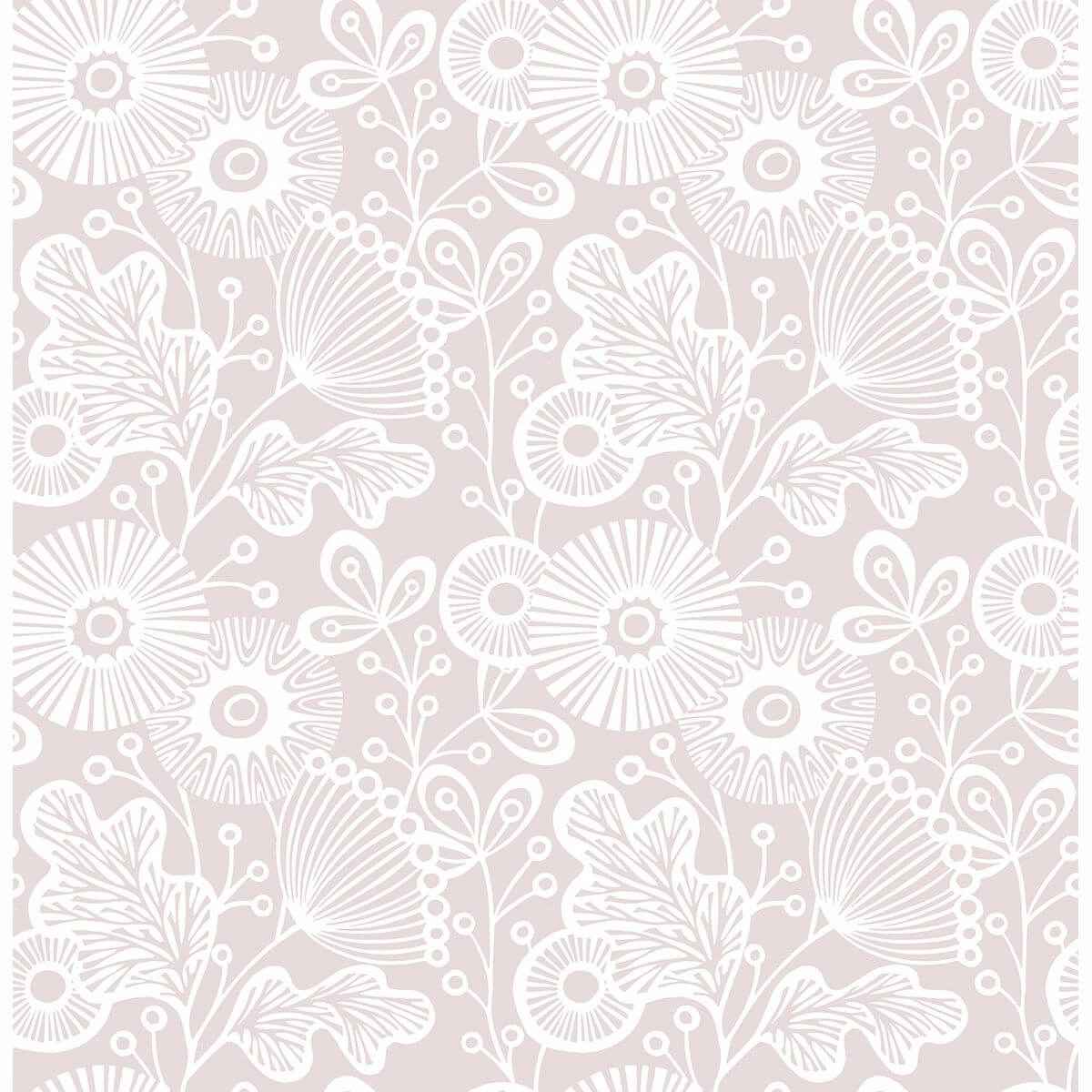 Ana Rose Rose Floral Wallpaper - York Wallcoverings - 2821-25109