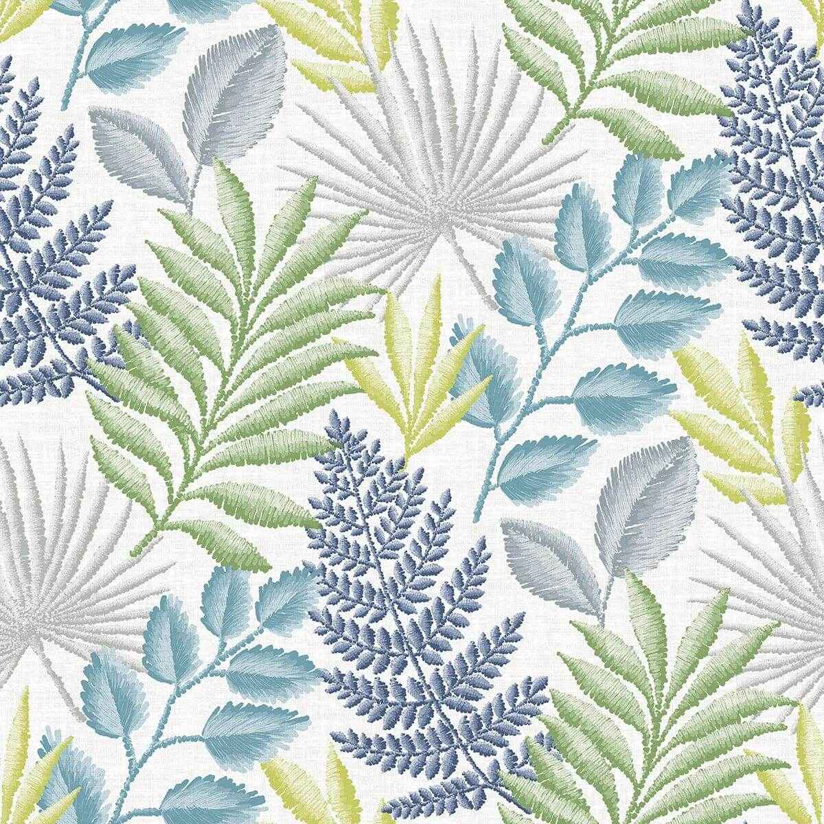 Palomas Multicolor Botanical Wallpaper - York Wallcoverings - 2901-87504 - York Wallcoverings Wallpaper