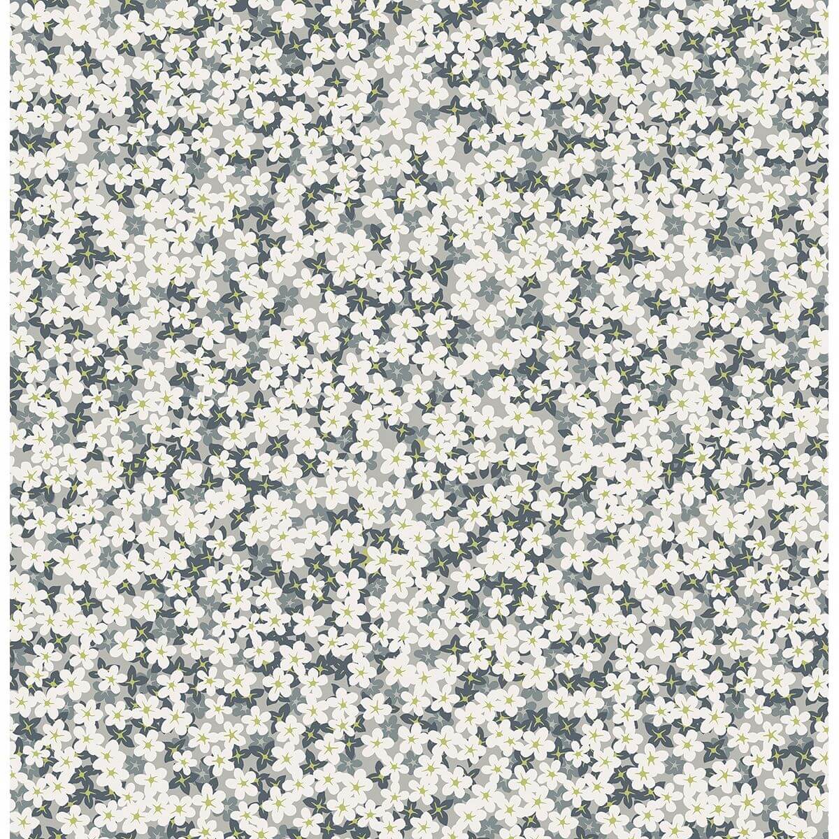 giverny-grey-miniature-floral-wallpaper-york-wallcoverings-2901-25447 - York Wallcoverings Papel pintado