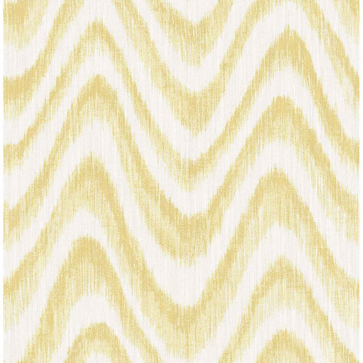 Bargello Yellow Faux Grasscloth Wave Wallpaper - York Wallcoverings - 2901-25409 - York Wallcoverings Wallpaper