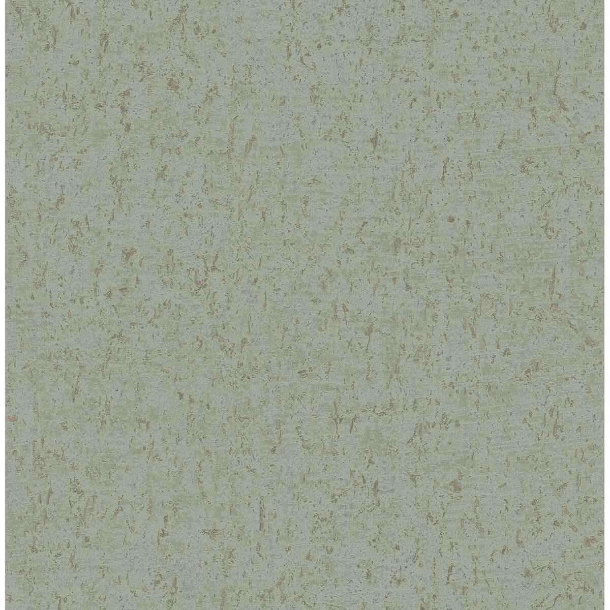 Guri Green Faux Concrete Wallpaper - York Wallcoverings - 2908-25316