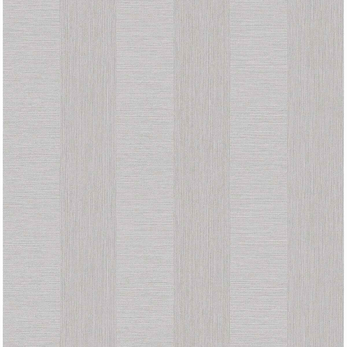 Intrepid Light Grey Faux Grasscloth Stripe Wallpaper - York Wallcoverings - 2908-25305 - York Wallcoverings Wallpaper