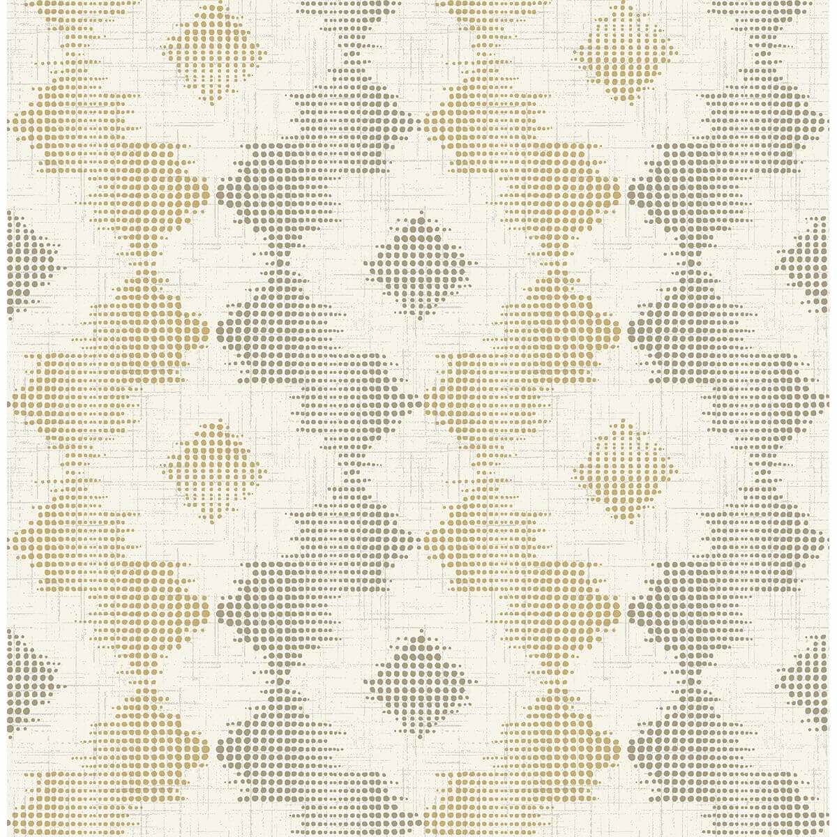 Babylon Mustard Abstract Floral Wallpaper - York Wallcoverings - 2902-25522 - York Wallcoverings Wallpaper